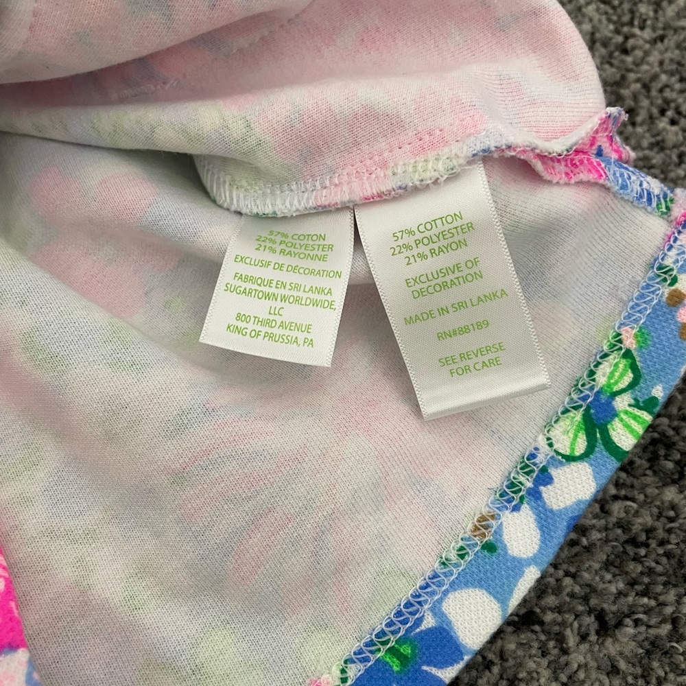 Lilly Pulitzer Floral Shift Dress Set NEW 18-24M - Picture 5 of 5